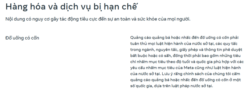 Chính sách quảng cáo Facebook mới nhất 2025