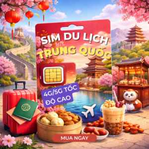 Sim 4G/5G Du Lịch Trung Quốc 5 Ngày 05 GB