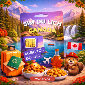 Sim Du Lịch Canada