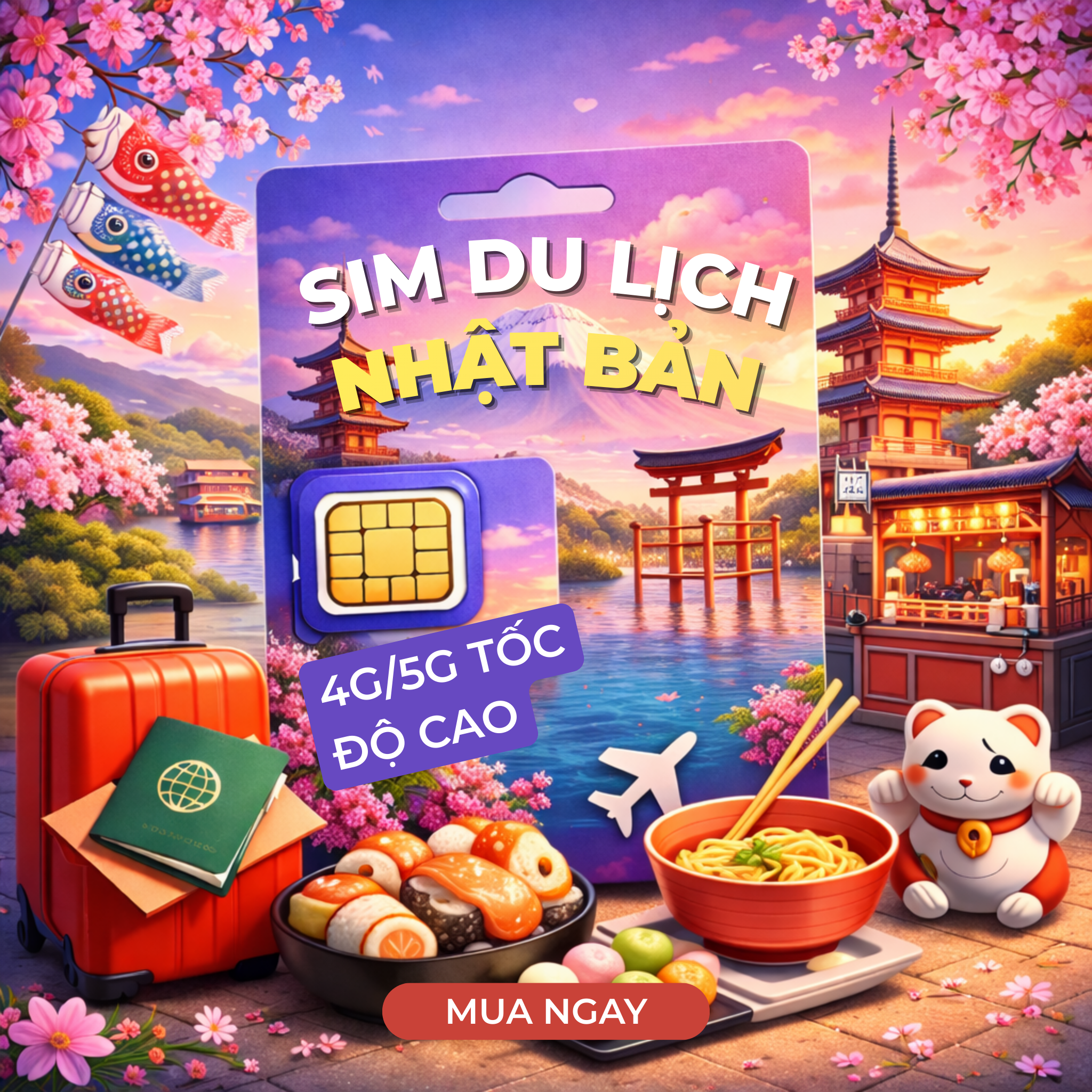Sim Du Lịch Nhật Bản